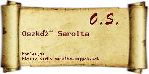 Oszkó Sarolta névjegykártya